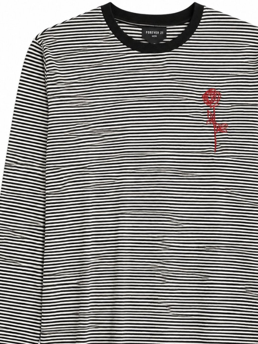 5/50$ or 10/90$

striped long sleeve tee with embroidered rose
